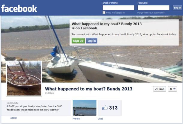 Flood victims go online to locate missing boats